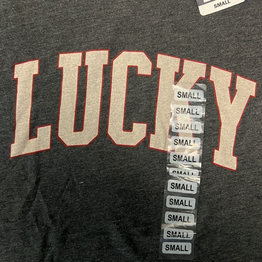 Men’s dark grey Lucky Brand T-shirt - Picture 3 of 5